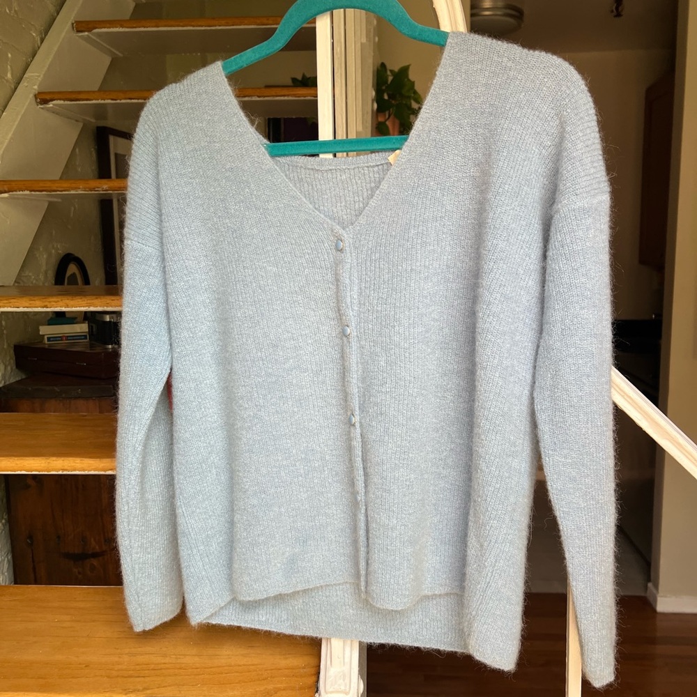 Never worn Women's Sezane Blue Sweater - Small